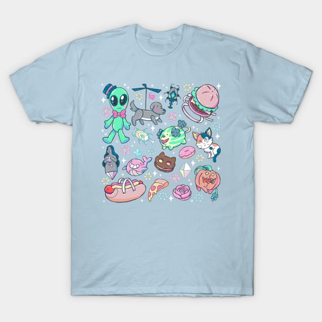 Steven Universe Stuff, Things, and Cuties T-Shirt by DajonAcevedo